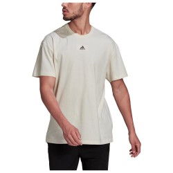 Adidas Essentials Feelvivid Ανδρικό T-shirt Μπεζ Μονόχρωμο